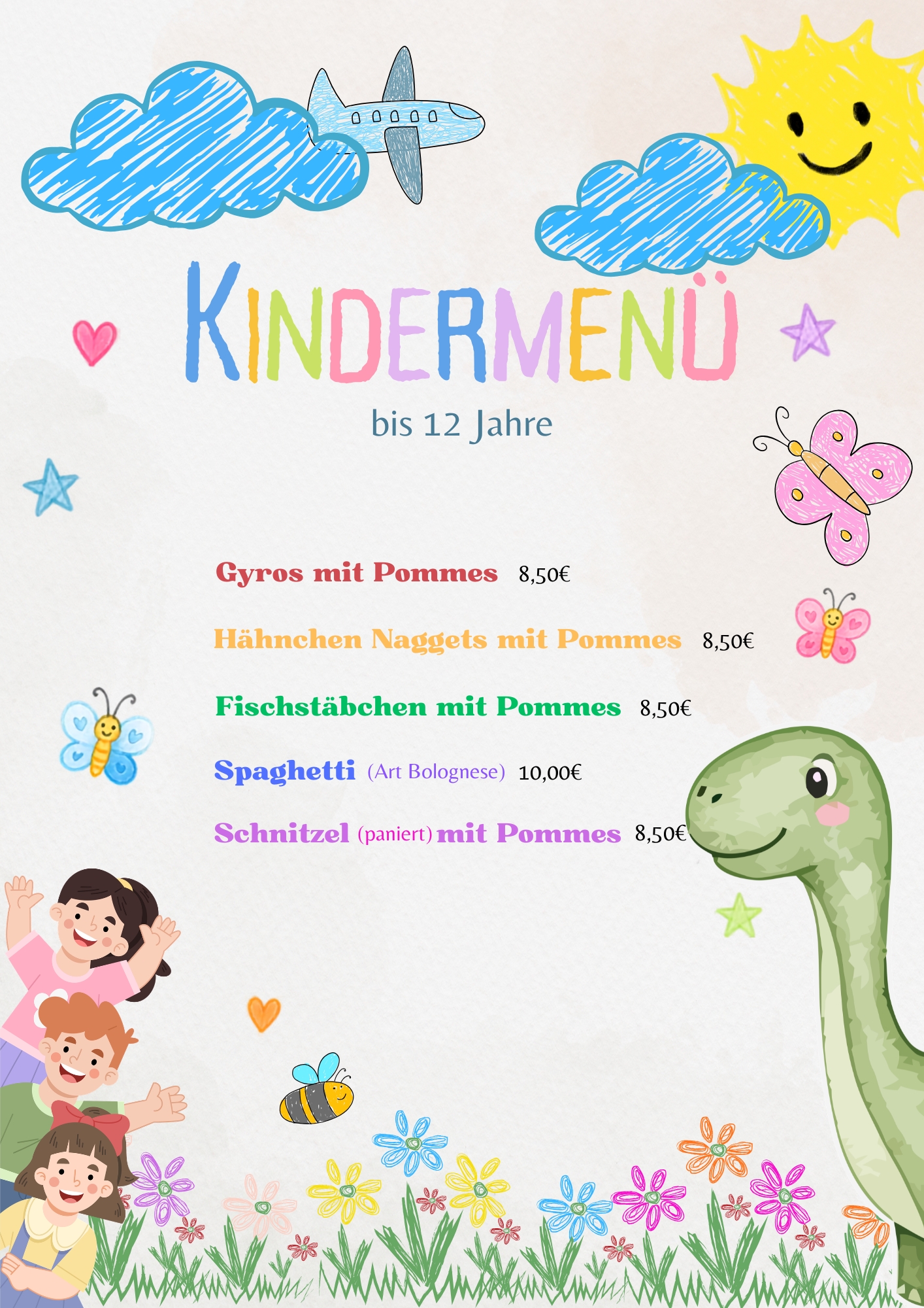 Kinder Menü