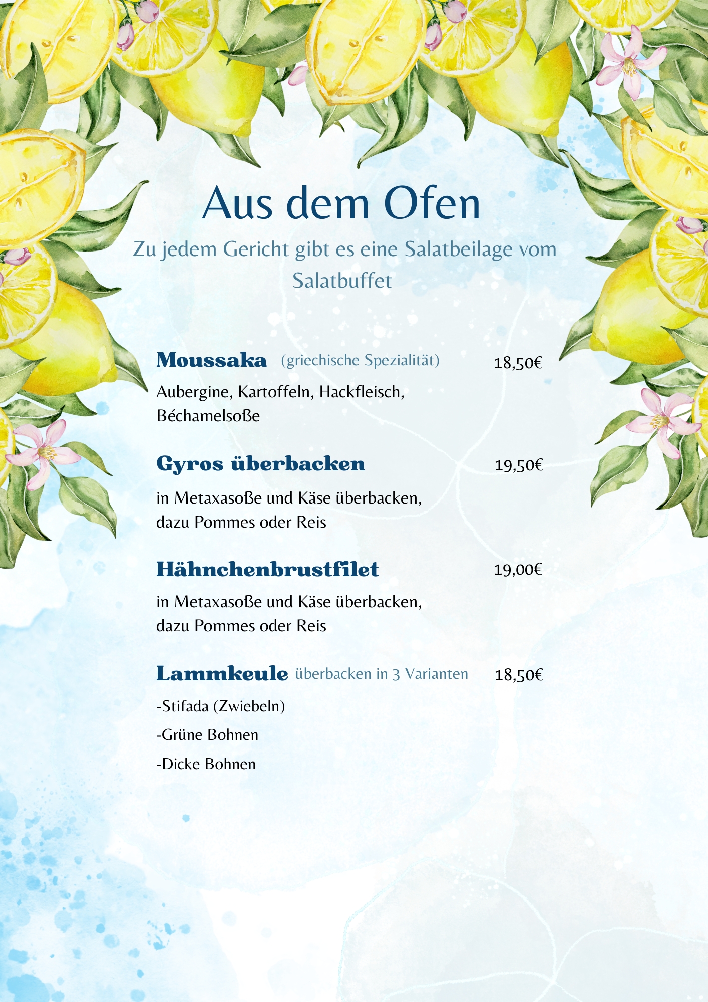 Aus dem Ofen