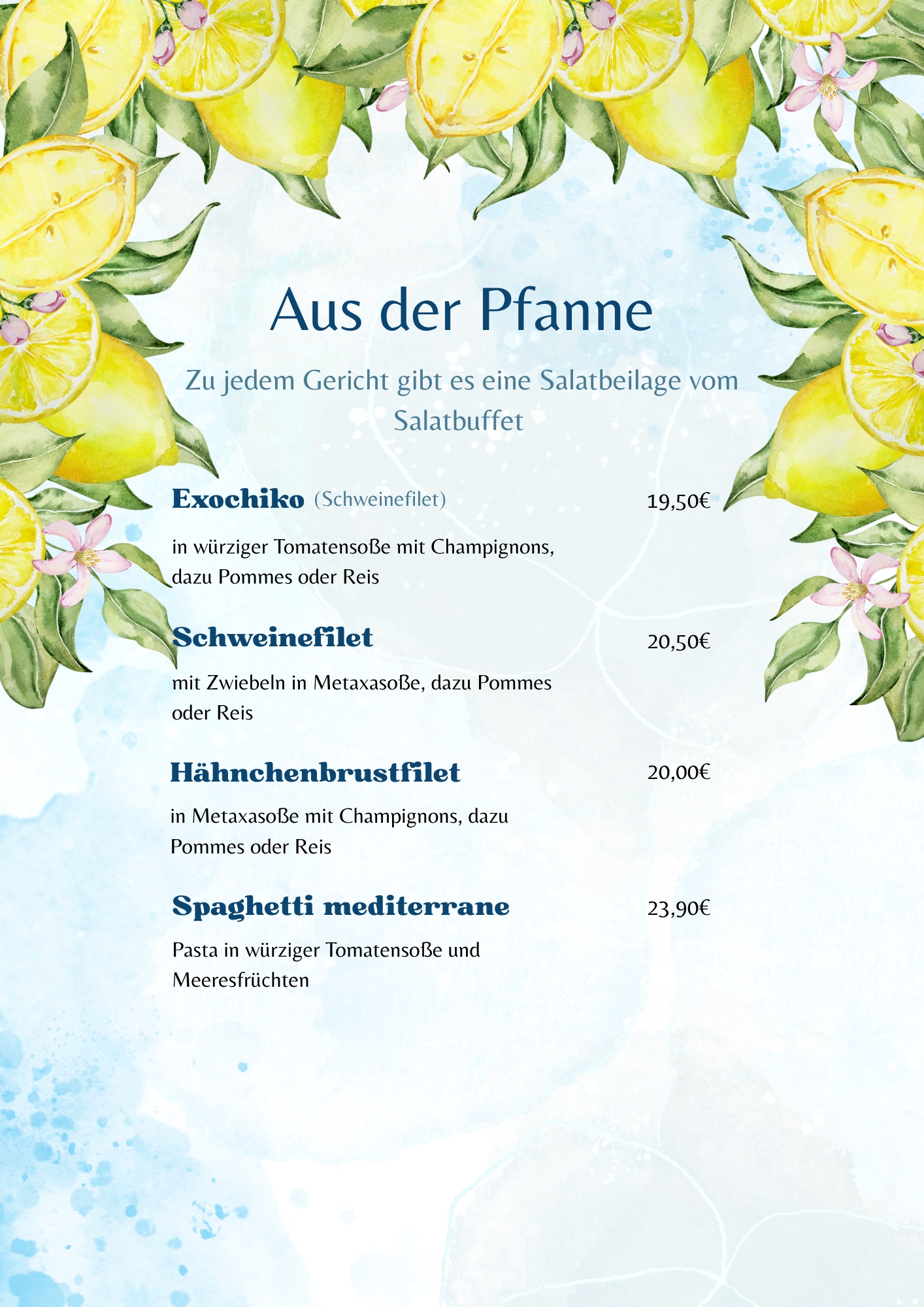 Aus der Pfanne