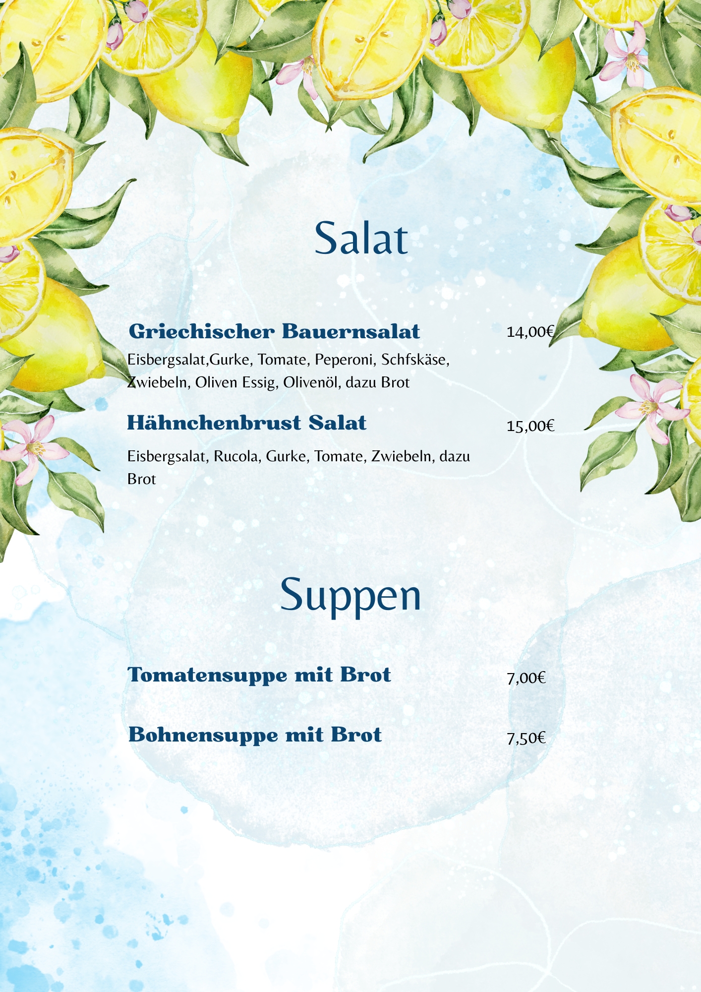 Salat & Suppen